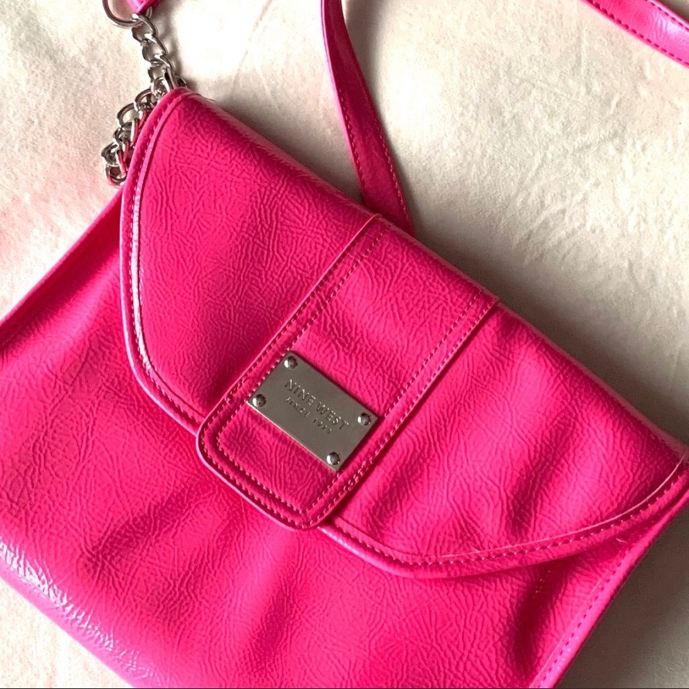 NWT Pink Nine West Crossbody/Large Clutch